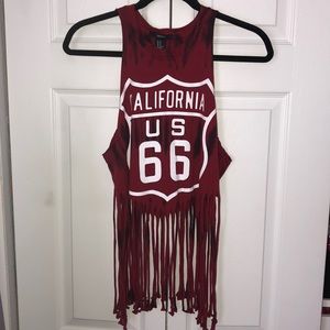 “Forever21” Sleeveless Logo Top